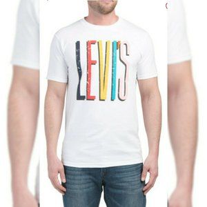 LEVI'S AUTHENTIC TSHIRT MEN'S CREW NECK SHORT SLEEVE REGULAR FIT SIZE XL WHITE